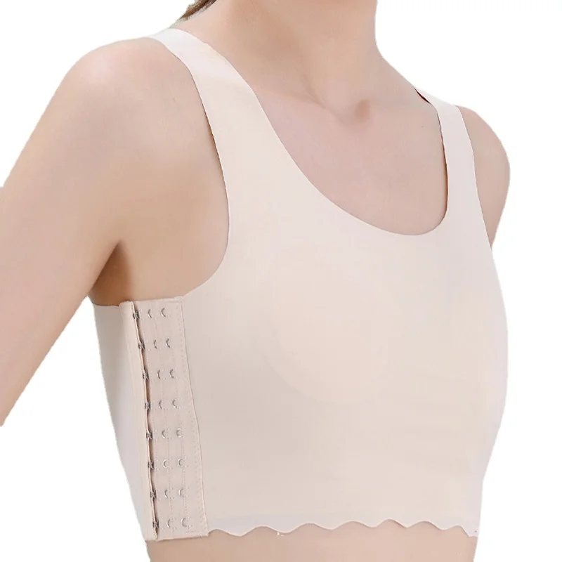 Summer Women's Chest Binder Ice Silk Crop Top Trans Lesbian Tomboy FTM Corset Tops HaleyChan
