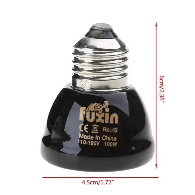 Terrarium Heating Emitter Heating Bulb Brooder Heater Light R7UB 6