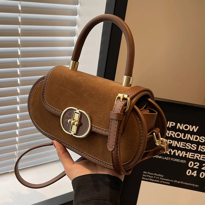 

Special-Interest Design Women's Autumn All-Matching 2023 New Fashion High-Grade Western Style Crossbody Frosted Handbag