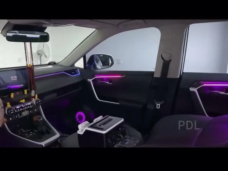 Светодиодный атмосферный светильник для Toyota RAV4/ Wildlander 2020-2023 обновленная