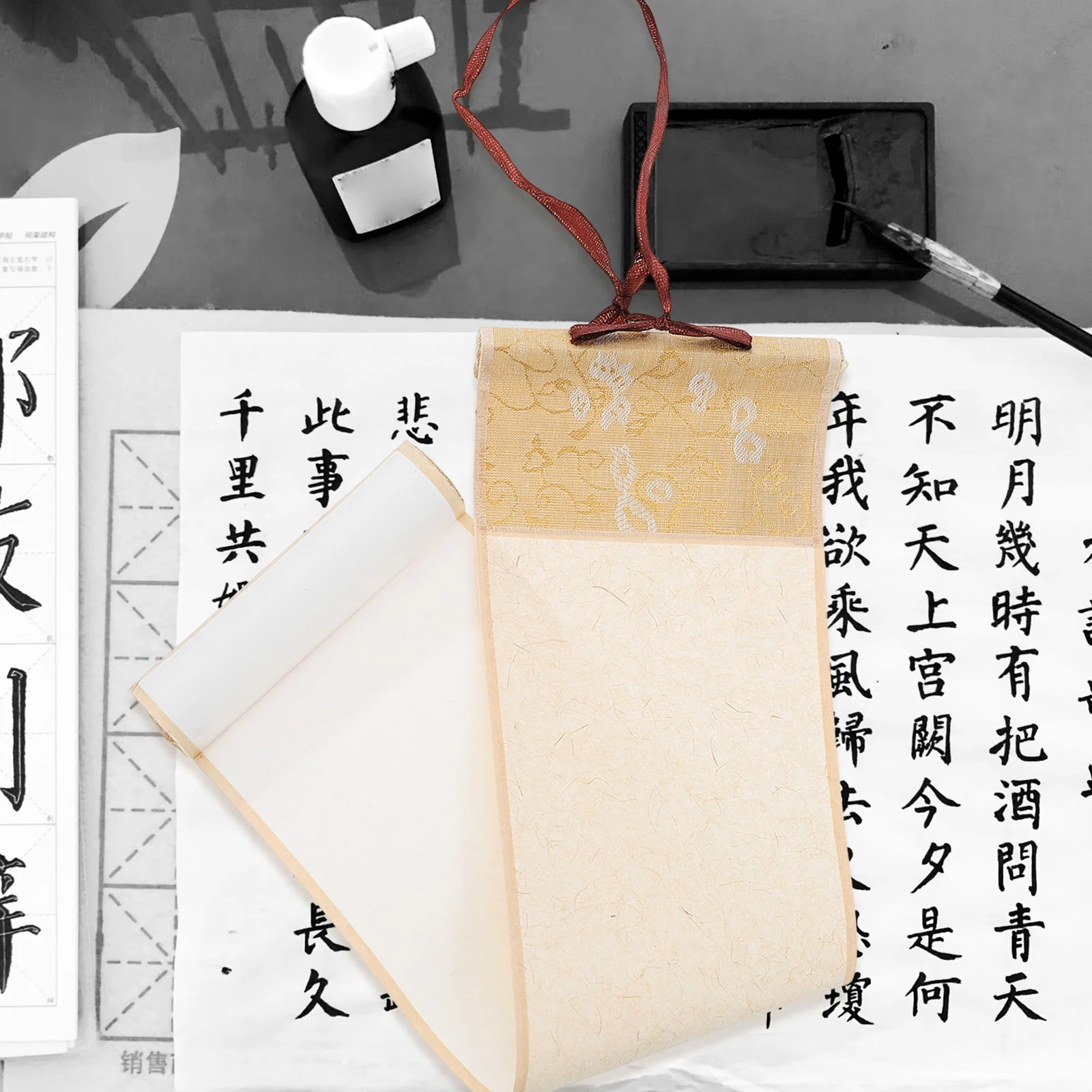중국 서예 빈 두루마리 쌀 종이, 일본 그림용 사무실 장식