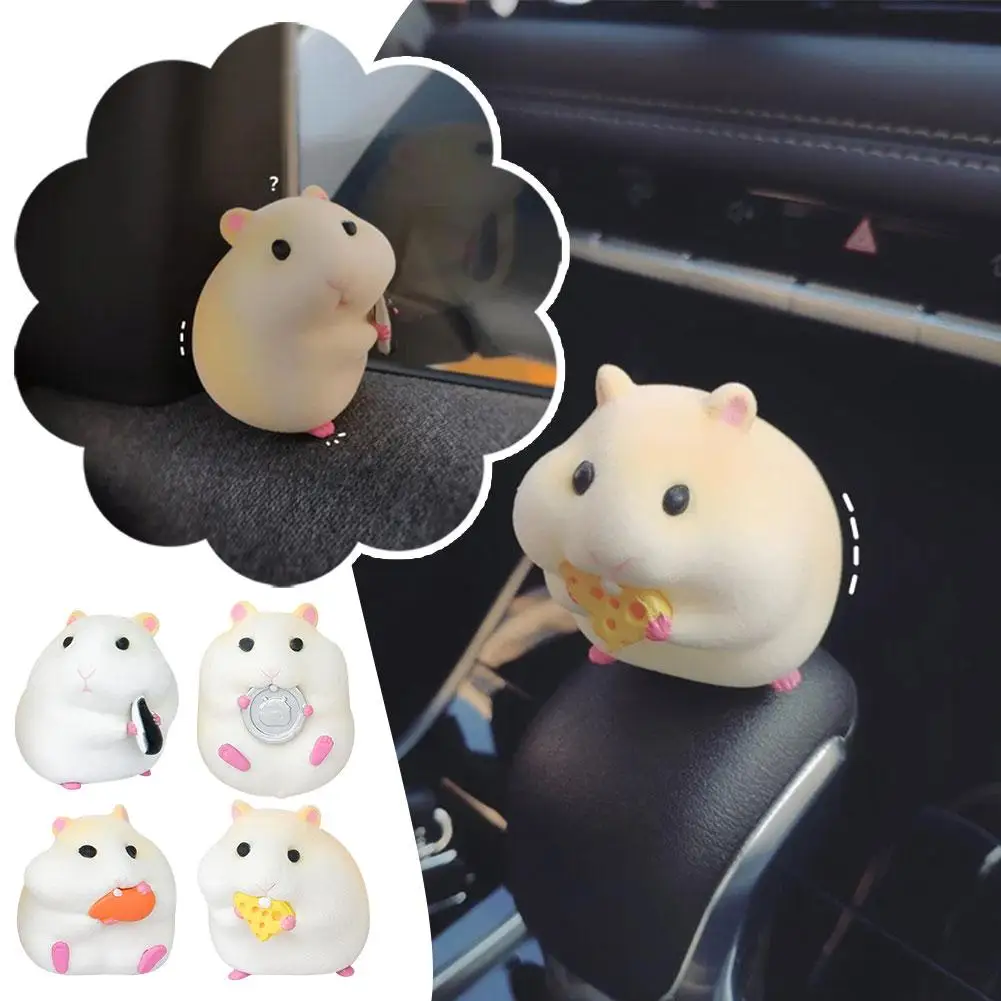 

Hamster Car Decorations Console Ornaments Suitable For Office Desk Car Interior Ornaments L0B3