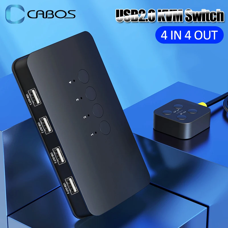Usb Printer Sharing Switch Adapter Entradas Saídas Saídas Hub Controlador Divisor para Laptop Impressora Teclado Mouse Monitor