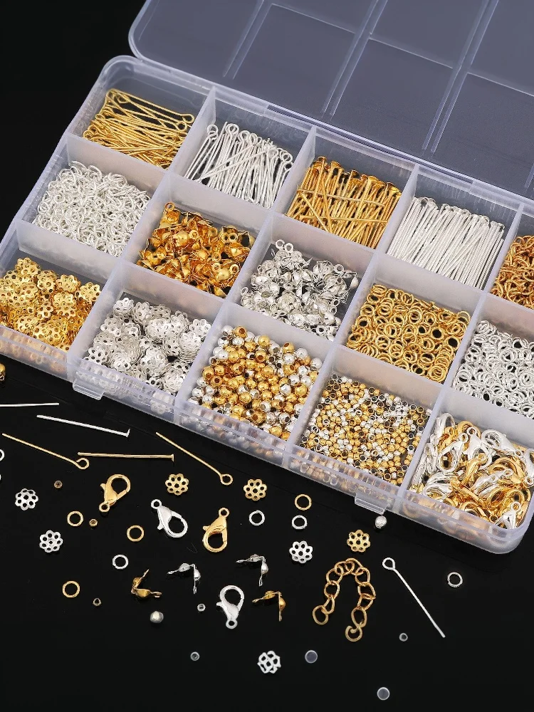 1260 teile/satz DIY Perlen Schmuck Zubehör Schmuck Machen Starter Kit Ohrringe Halskette Erkenntnisse Geeignet Für Erwachsene Anfänger – Detail 12