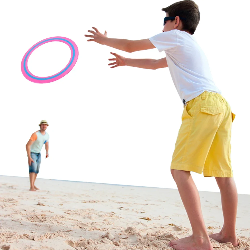 1-10PCS 25cm Flying Disc Portable Flying Ring Versatile Throwing Catching Disc Outdoor Flying Disc  for Beach Backyard