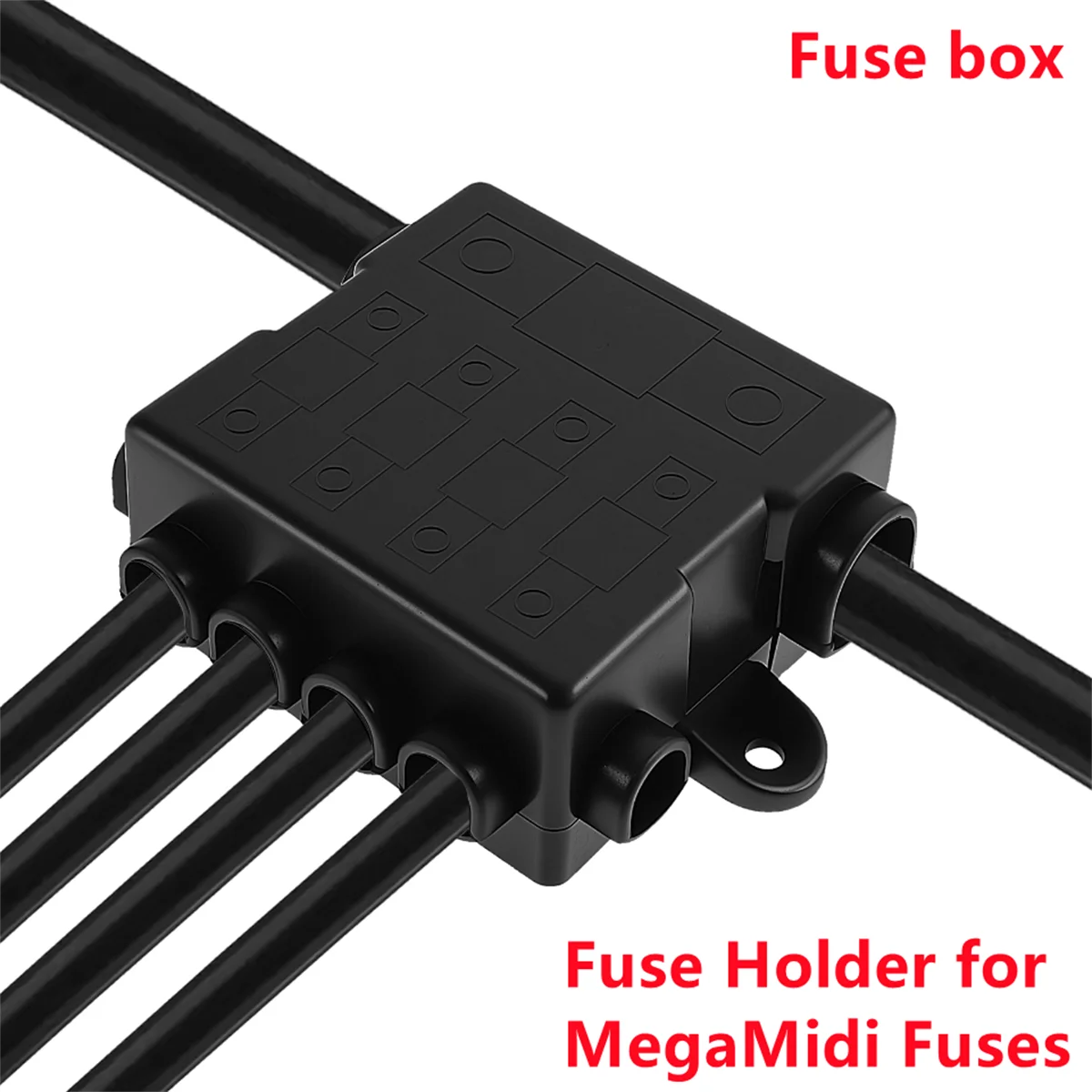 Heavy Duty 5-Way Fuse Box with Bus Bar for Automotive and Marine Applications