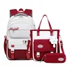 Backpack 3Pcs/Set for Girls Large Capacity Middle Schoolbag Student Schoolbag Set School Backpack Bags for Teenage Students Bag 2