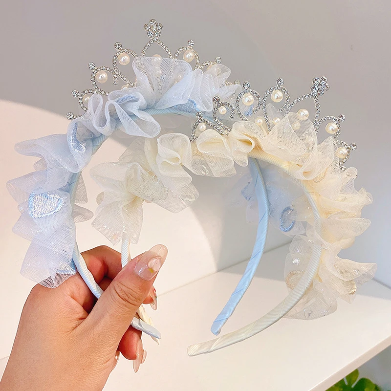 Princess Baby Crown Headwear Hair Hoops Girl Birthday Gifts Kids hair accessories hair headband accessories baby headband set
