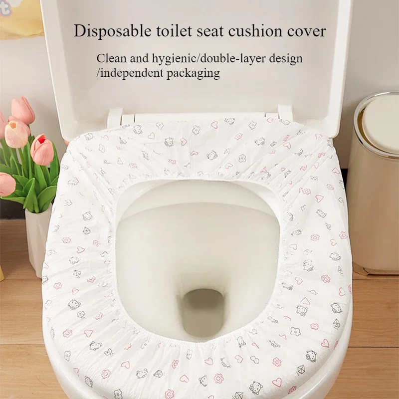 Disposable Toilet Seat Covers-Sanitary Shields for Travel, Bathroom toilet cover-Individually Wrapped for Convenience