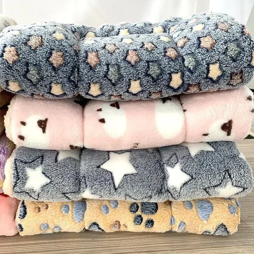 애완 동물 잠자는 매트 따뜻한 개 침대 부드러운 양털 애완 동물 담요 고양이 쓰레기 강아지 수면 매트 작은 대형 개를위한 사랑스러운 매트리스 쿠션 2
