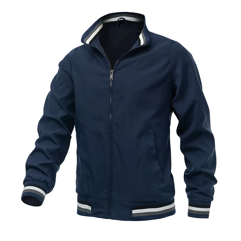 Bowling jacket Bomber Jacket Men Black Casual Slim Fit Baseball Mens Jackets New Autumn Fashion High Quality Jackets for Men