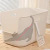 Open Style Cat Litter Box Simple And Thick With A Large Capacity To Prevent Splashing And Provide Comfortable Toilet For Cats 4