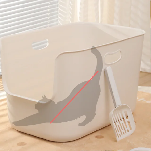 Open Style Cat Litter Box Simple And Thick With A Large Capacity To Prevent Splashing And Provide Comfortable Toilet For Cats 4