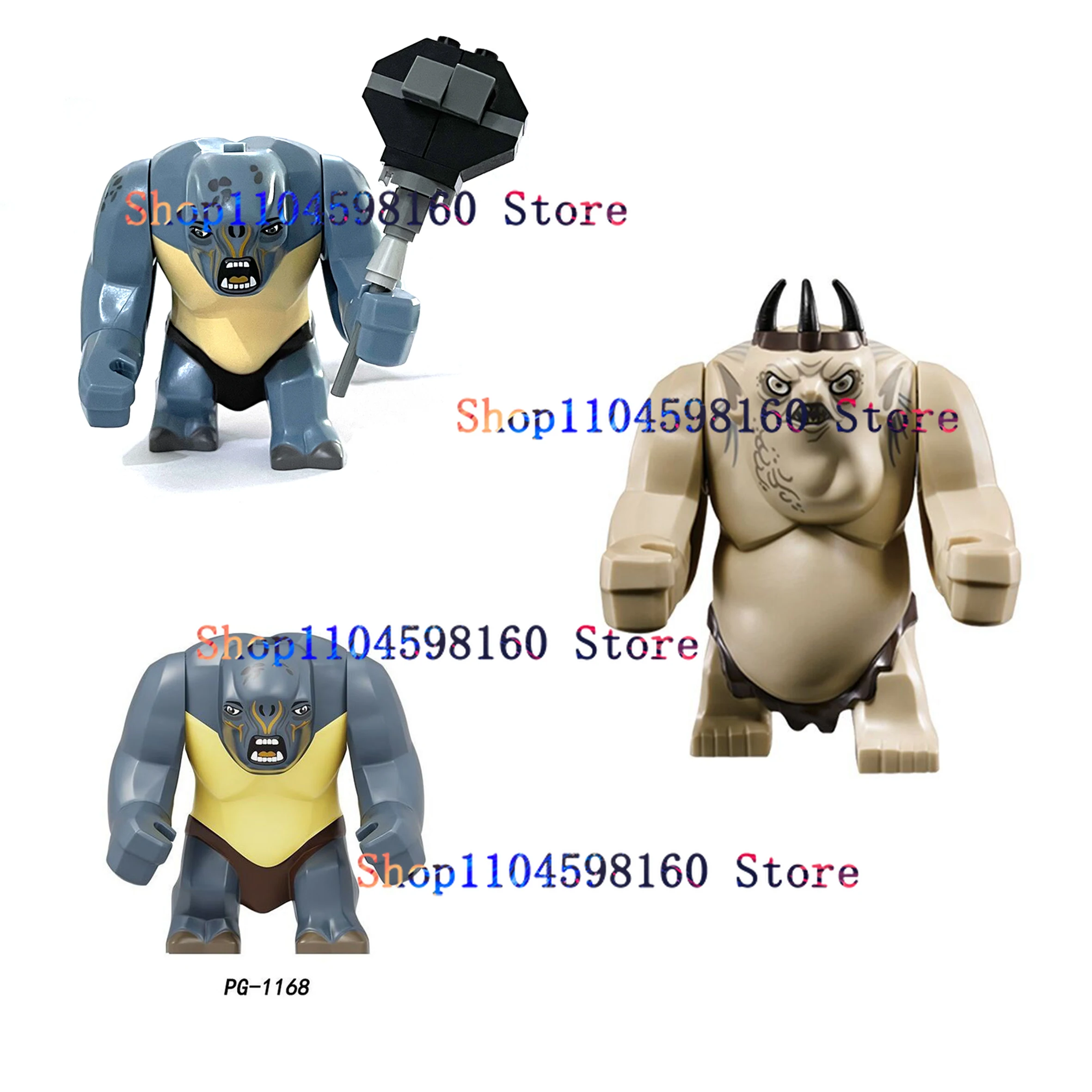 Building Block Toys Craft Toys PG1168 MG1016 Anime Movies Lord Toy Ogre Swamp Monster Goblin King Giant Bricks Building Blocks Hobbits Rings for Kids Gifts