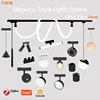 Smart Home Tuya Zigbee Remote Control 6mm Thin Surface Mount Magnetie Track Light Ceiling System Black White Lamp Lighting DC48V 1