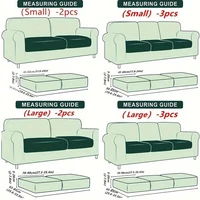 2/3pcs Couch Covers Stretch Cushion Covers Sofa Seat Cushion Slipcover Cushion Protector For Bedroom Office Living Room Home Dec 2