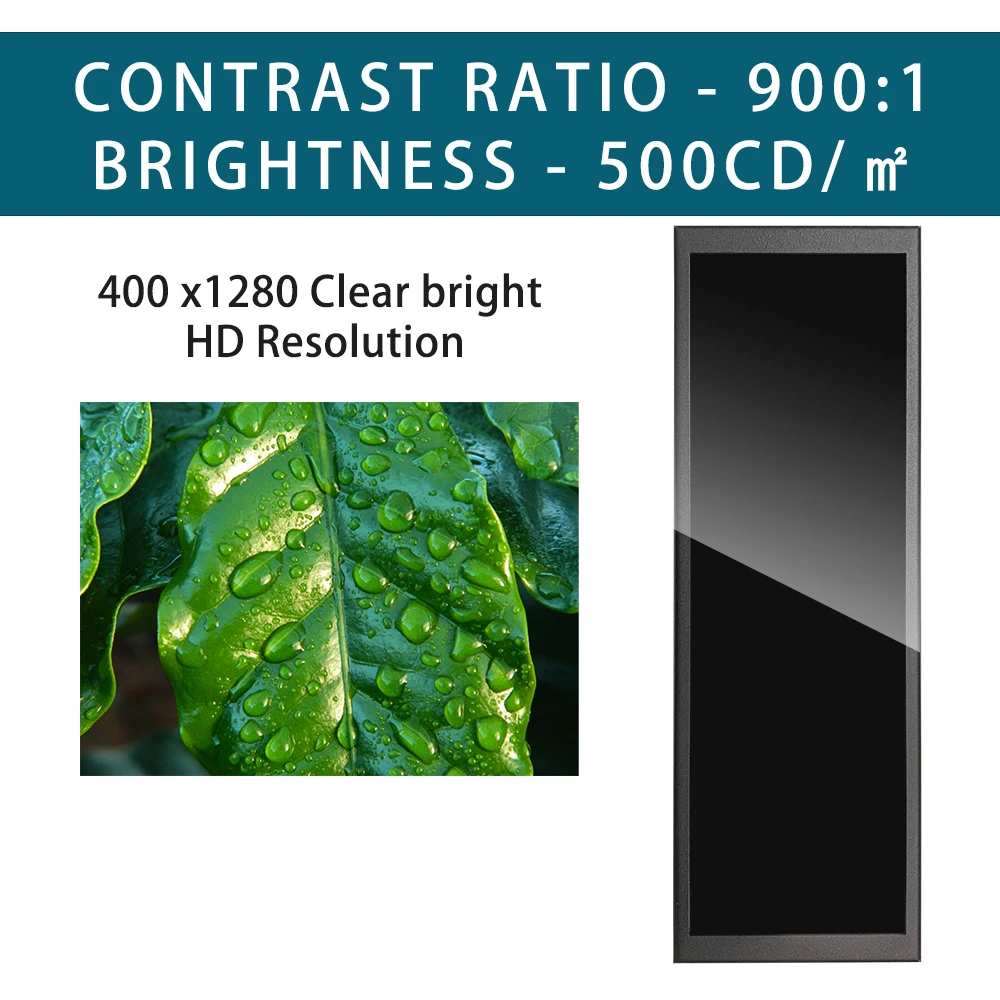 Monitor Touchscreen Largo Da 7,9 Pollici Portatil Display Ips 400X1280 Schermo Hdmi Estensore Dello Schermo Del Laptop Monitor Touch Screen Ecran Hdmi