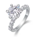 Diamant Moissanite 7 Carats EF Certificat GRA - Neuf Avec étiquettes, Rond, Inscription Laser