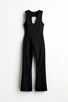 2025 Winter New Women's Clothing Fashion Simple and Slim Design Fashionable Skiing Tight jumpsuit Pants - Image 3