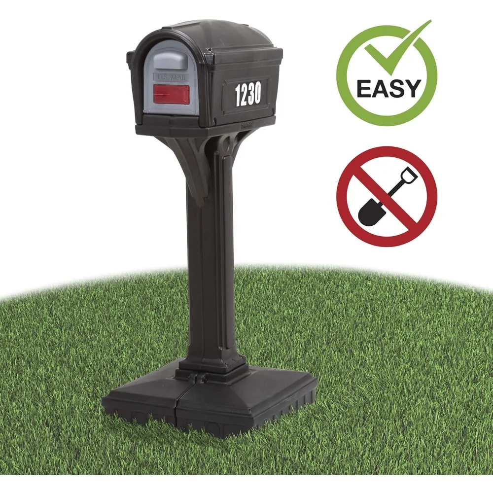 Simplay3 American Home 42002R-04 Dig-Free Easy Up Classic Mailbox