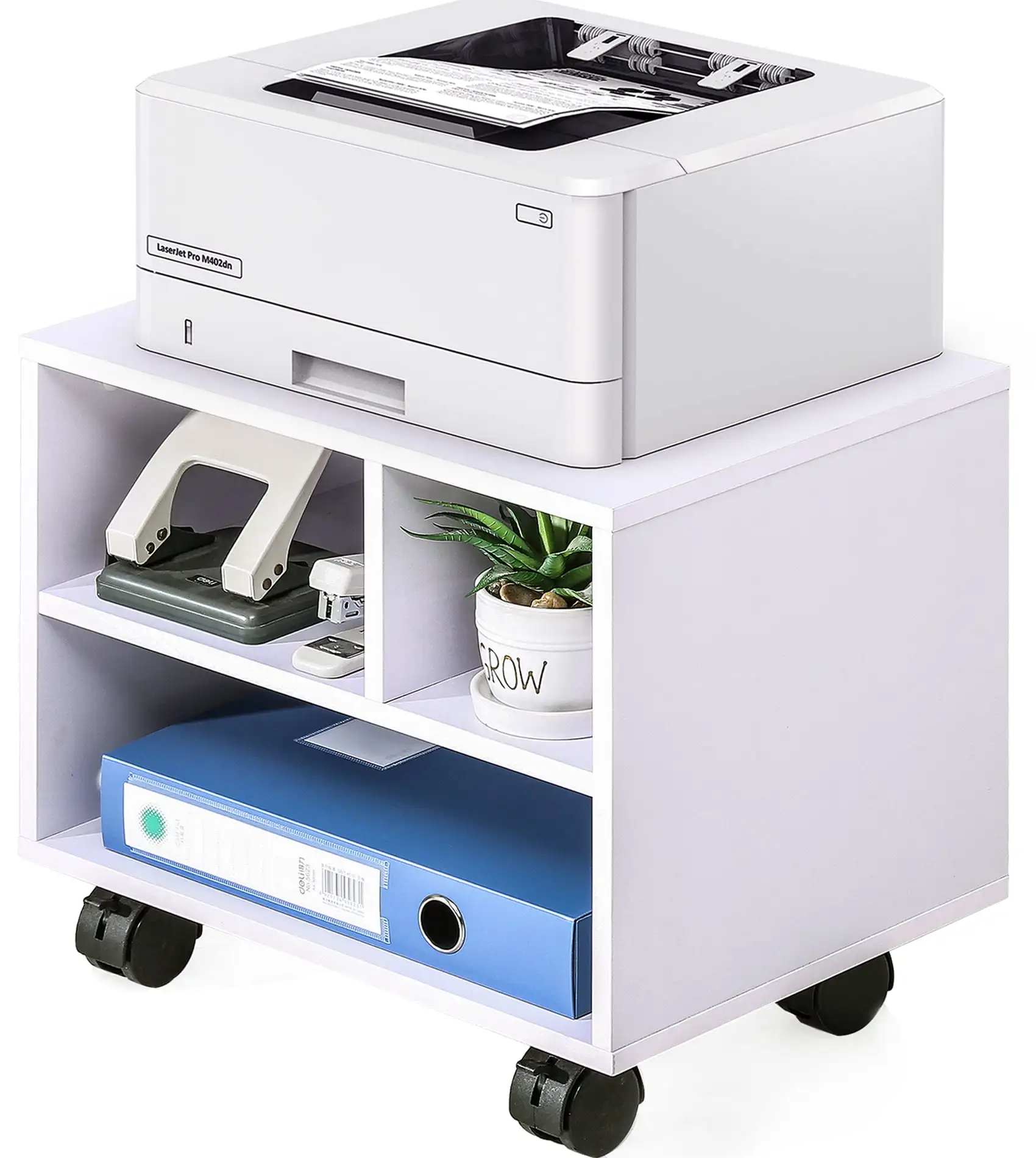 

FITUEYES Printer Stand On Wheels Mobile Under Desk Work Cart PS304005WW