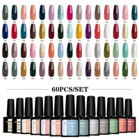 PHOENIXY 8ML Gel Nail Polish Kit 20/60 PCS UV Gel Varnish Semi Permanent Gel Nail Polish Sets Professional Nail Art Design Kits 1
