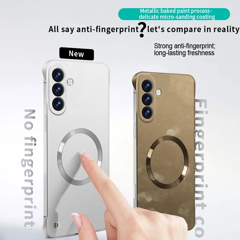 Thin Luxury Frameless Micro-Frosted Magnetic Phone Case - Original Tough Back Cover
