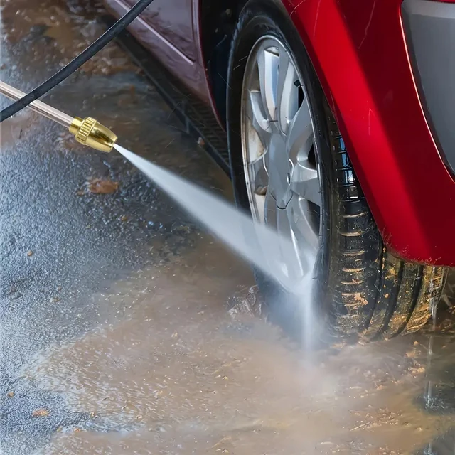 Long Handle Spray Gun High Pressure Car Wash Foam Gun Multi-Functional Courtyard Daily Watering Sprinkler Garden Hose Nozzle 6