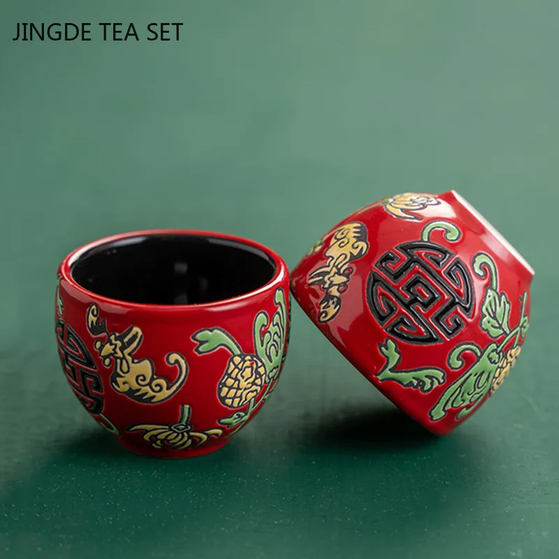Household Ceramics Tea Pot Set Teacup Teapot Tea Ceremony Supplies Boutique Handmade Sets Wedding Gifts