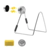 Magnetic Sponge Holder for Kitchen Sink Caddy Stainless Steel No Drilling with Adhesives Waterproof Quick Drying Accessories 1