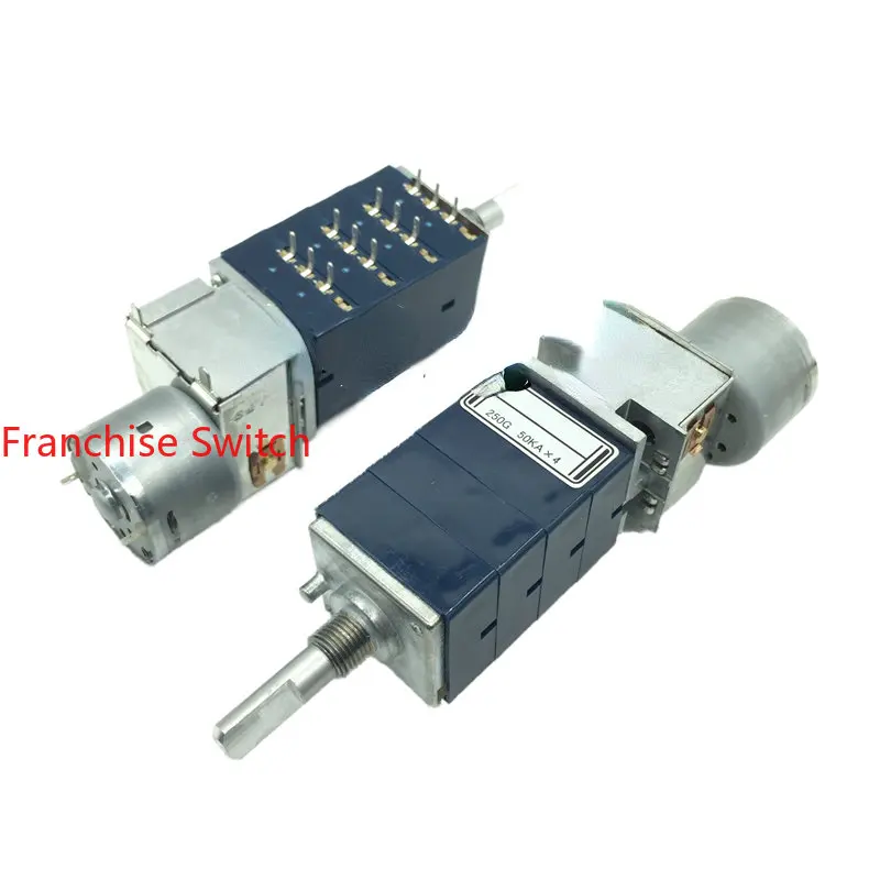 blue-shell-quadruple-potentiometer-with-motor-rk27114-mca0c50k100ka-half-axle-12-feet