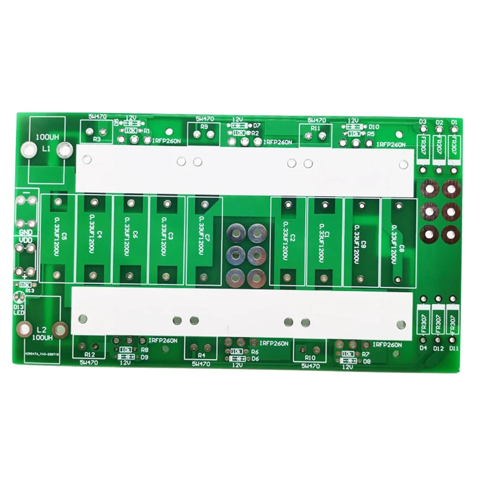 3000W 6 Tube ZVS High Frequency Induction Heating Board PCB Empty Board ZVS Induction Heating Machine Accessories