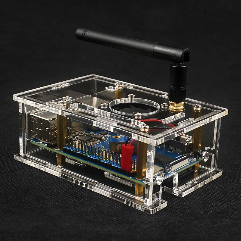 Orange Pi 5 Pro Acrylic Case Transparent Shell Protective Box Optional Cooling F