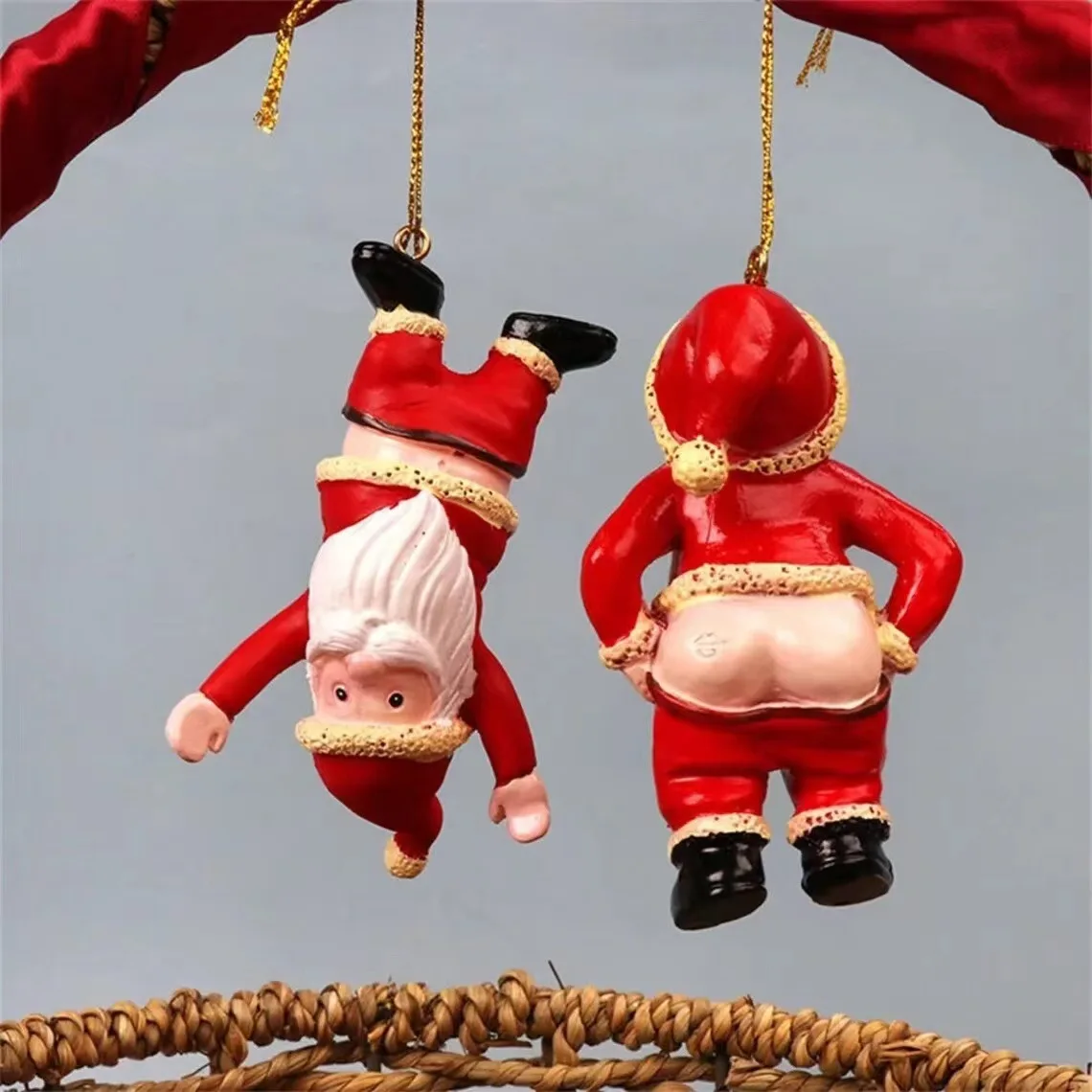 

NEW Christmas Tree Decoration Necklace Pendant Home Window Decoration Small Decoration Santa Claus Creative Fun Gift