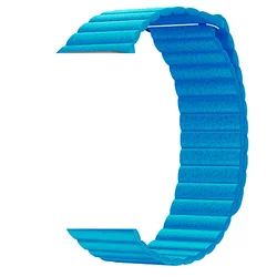 Premium Leather Watch Strap - Elegant Bracelet Band - 42 44 45 49 S10 - 46MM (Teal blue)