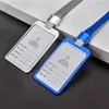 1Pcs Aluminum Alloy Work Name Card Holders Business Work Card ID Badge Lanyard Holder Men Women Metal ID Business Case 1