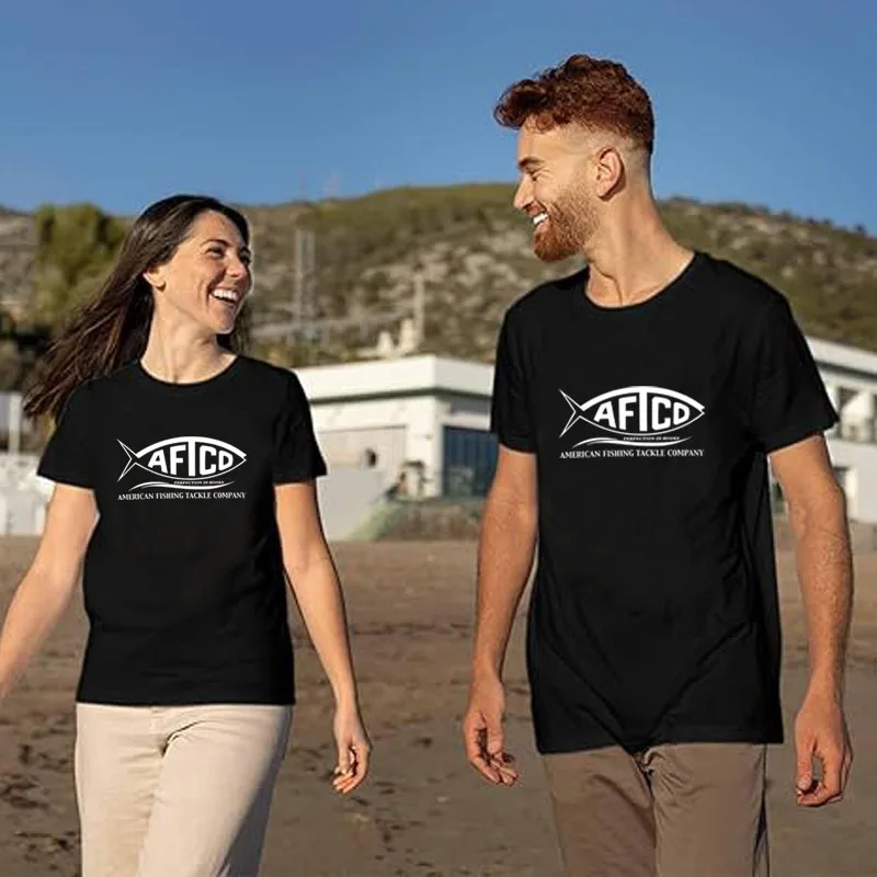 AFTCO - American Fishing Tackle HERREN T-SHIRT Fairy Grunge Wayne おまんこ ロカビリー Traf Offizieller Shop Envio Gratis ロカビリー Fisherman Tees