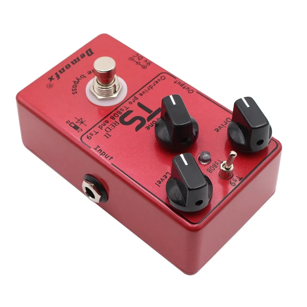 DemonFX TS Red Pro Overdrive Effect Pedal , Ts808 and Ts9 Drive