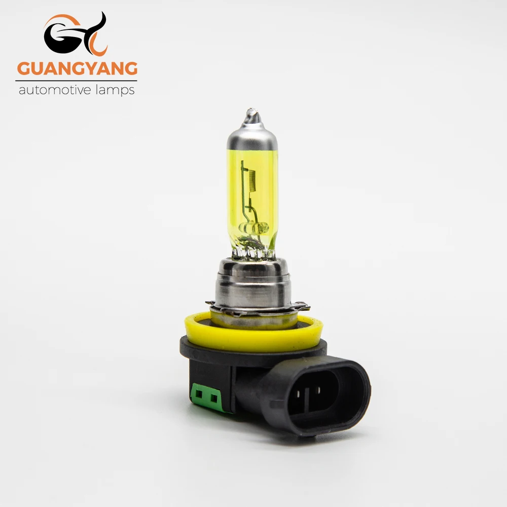 2 Pcs H11 12V 55W Yellow Lights 2800k Car Headlight Auto Fog Lamps Halogen Bulbs For Audi A4 B6 B8 B7 A3 halogen headlight bulb car headlights
