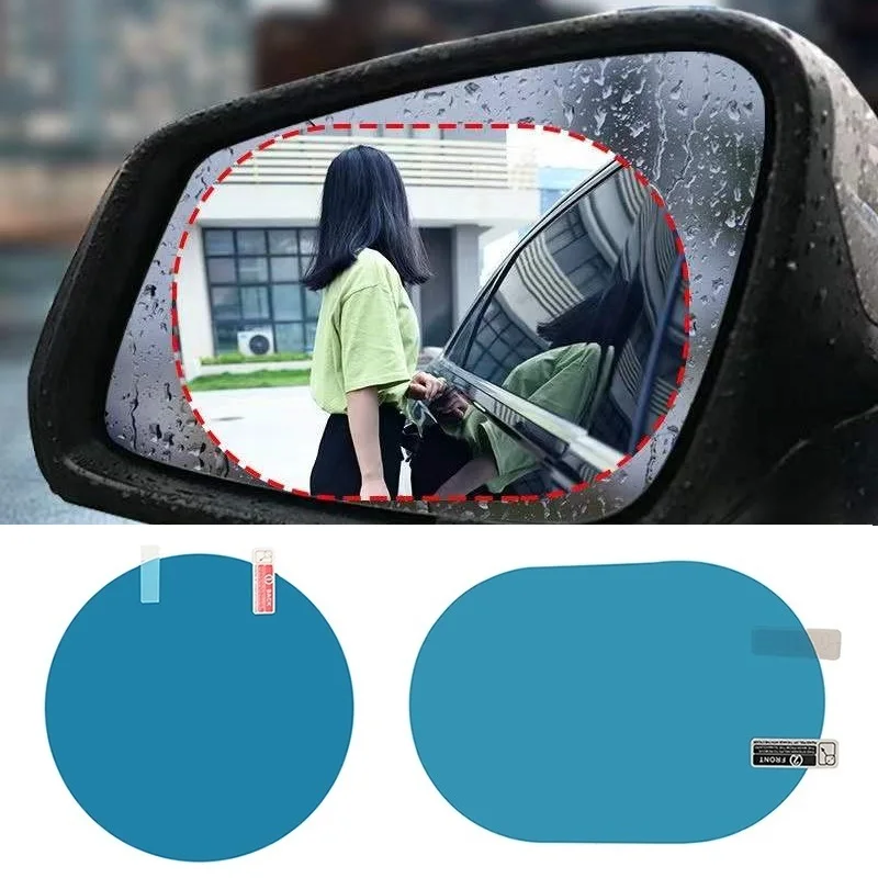 Car Rearview Mirror Film Side Window Rainproof Clear Film 2Pcs Anti Fog  Window Mirror Protective Sticker Car Accessories - AliExpress