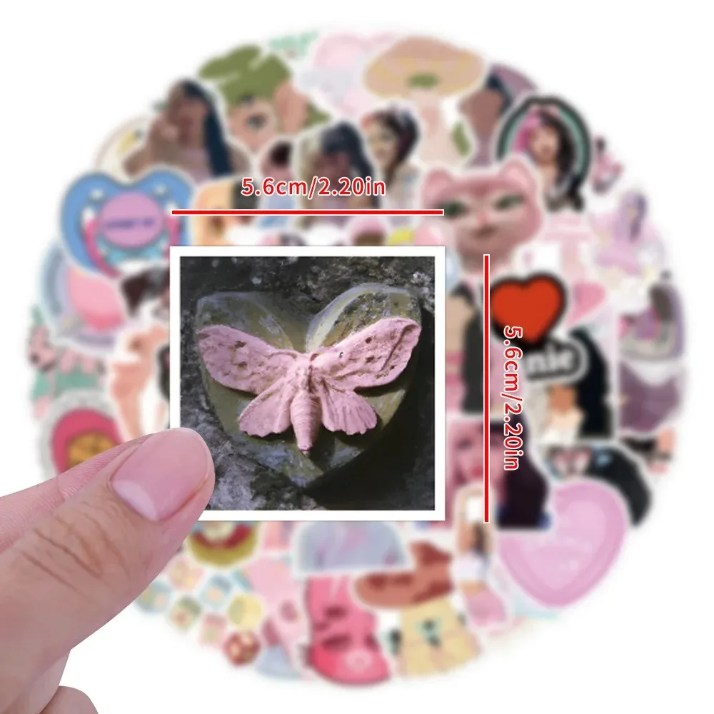 10/30/60pcs Melanie Martinez Singers Stickers DIY Decals Album Suitcase Scrapbook Phone Guitar Fridge Car Sticker Decoration Toy decorative stickers,self adhesive stickers,custom stickers,stationery stickers,adhesive stickers,diy scrapbooking accessories