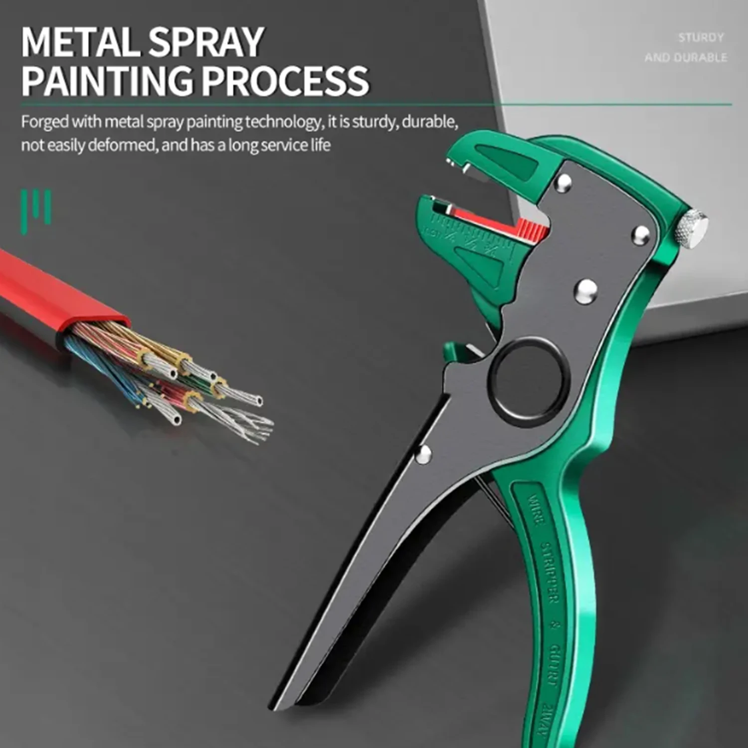 Wire stripper Multifunctional Duckbill Wire Stripper Automatic Wire Stripper Length Adjustable Flat Cutter Electrician