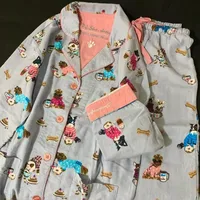Matching Pajamas 2 Piece Set Women Pj Sets Women 2 Piece Set Outfit 100% Cotton Pajamas for Women Loungwear Set Loose Sleepwear - Image 3