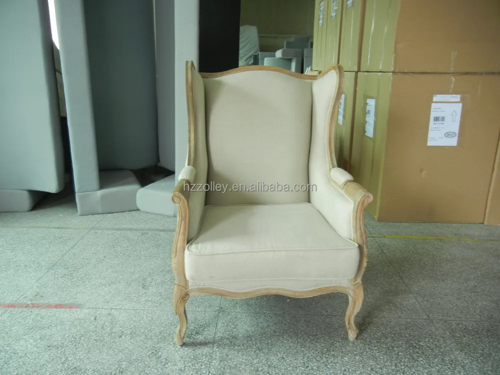 Italian chic style coffee shop waiting sofa chair,modern fabric wooden armchair