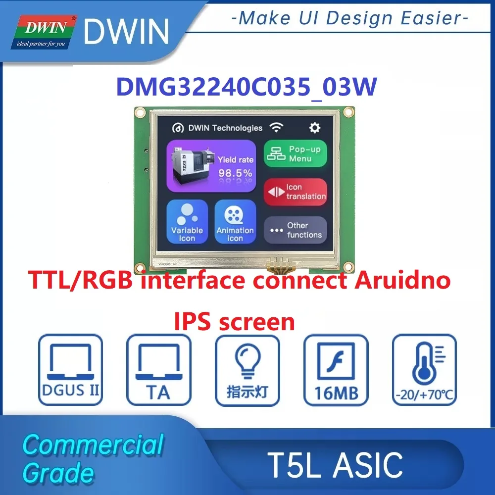 arduino tft display menu factory