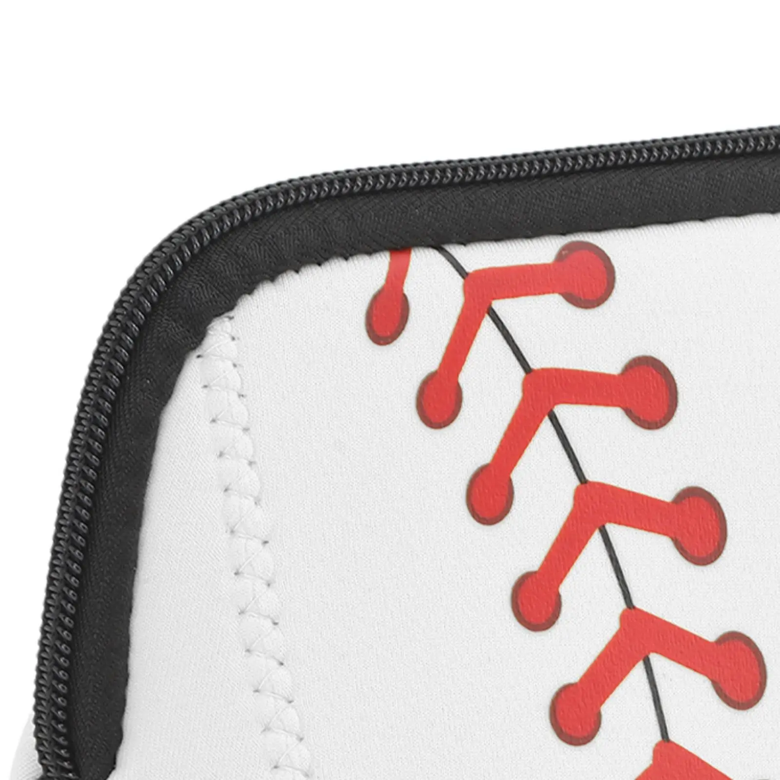 Waterproof Neoprene Baseball Pouch Bag-Compact Makeup Bag with Zipper for outdoor Use