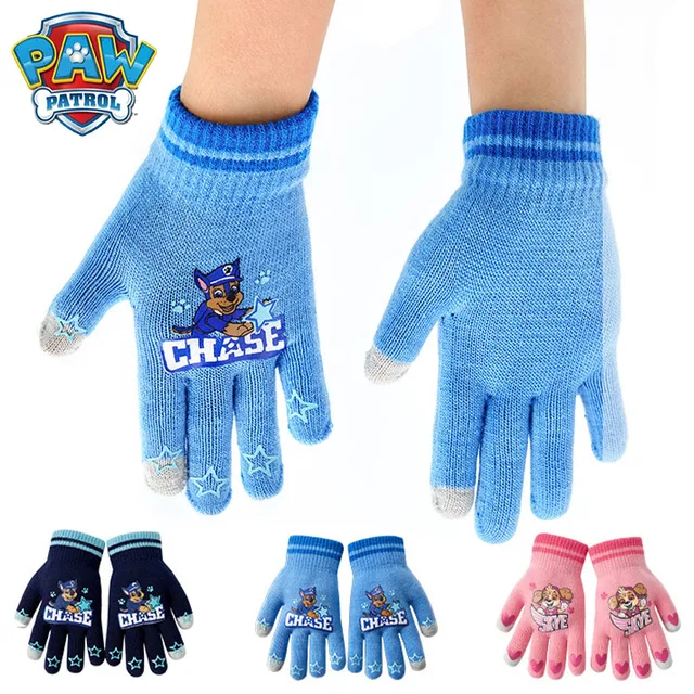 Paw Patrol Gloves for Girl Boy Autumn Kids Winter Gloves Skye Chase Non Slip Breathable Keep Warm Mittens Kid Toy Christmas Gift 1