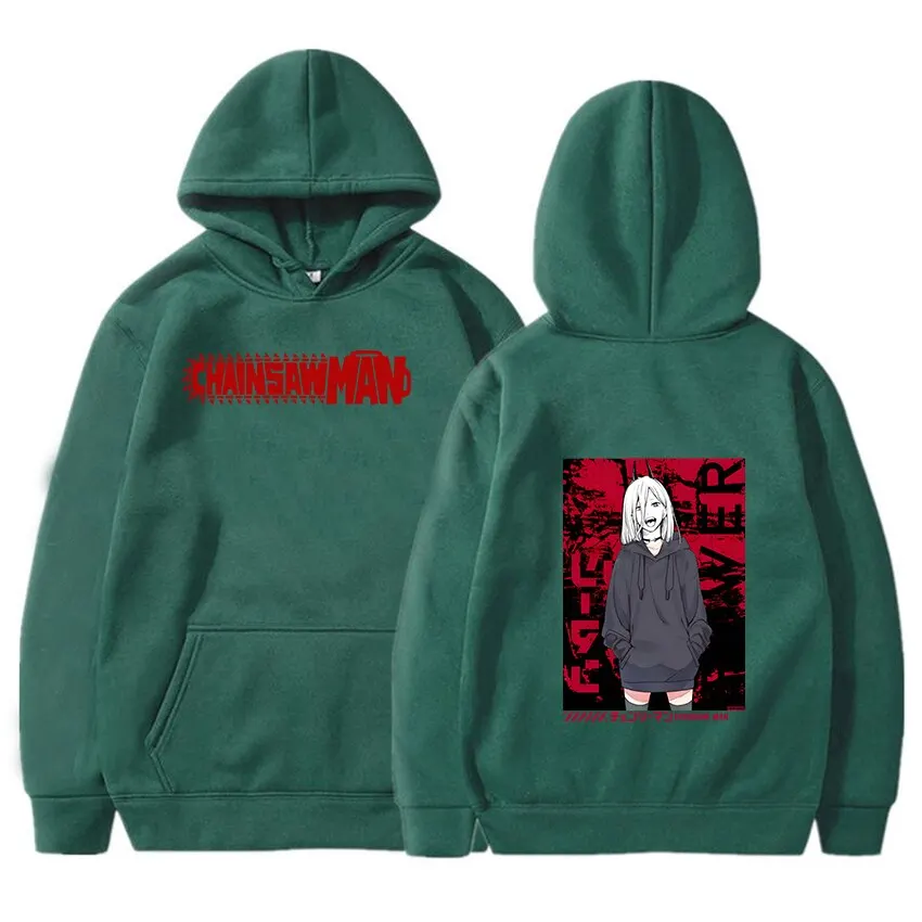 

Anime Chainsaw Man Power Waifu Hoodie Winter Autumn Sweatshirts Hood Manga Graphic Tops Boys Hoodies Printing Kids Clothes Girls