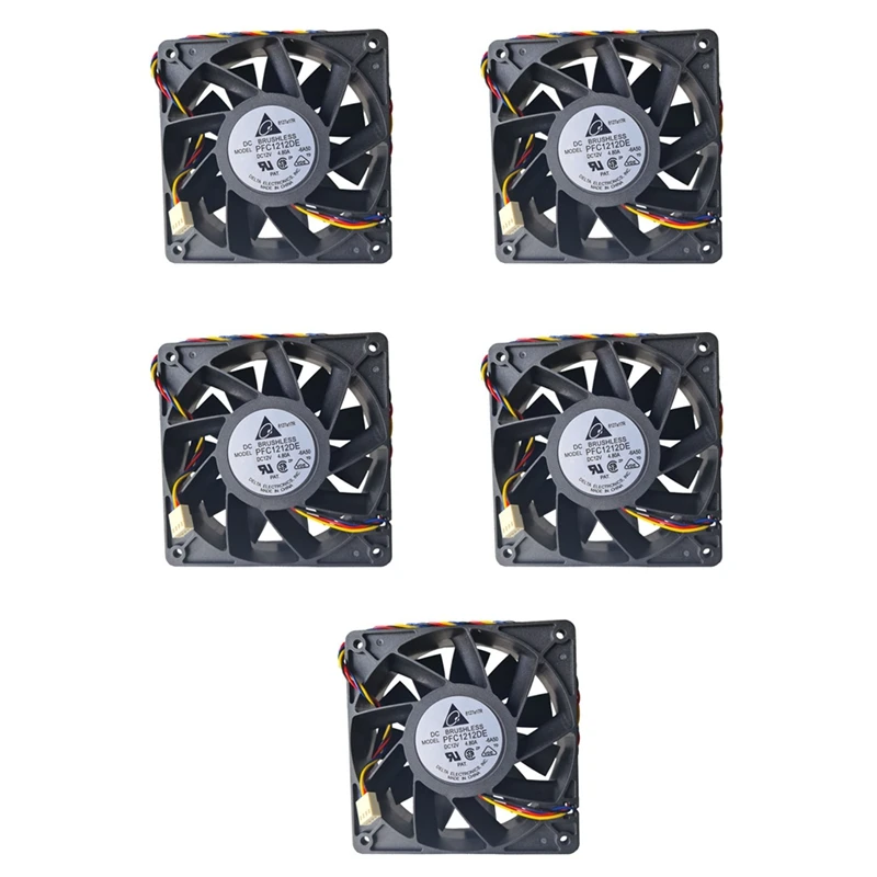 

5000RPM 120X120x38mm CPU Cooling Fan 4-Pin Connector 12V/4.8A Computer CPU Cooler Fans For Antminer Bitmain S7 S9