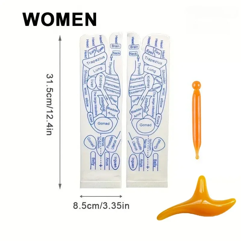 Massage Relieve Tired Feet Socks Acupressure Foot Massager Reflexology Socks Foot Acupoint Massage Tool Physiotherapy Foot Care 6